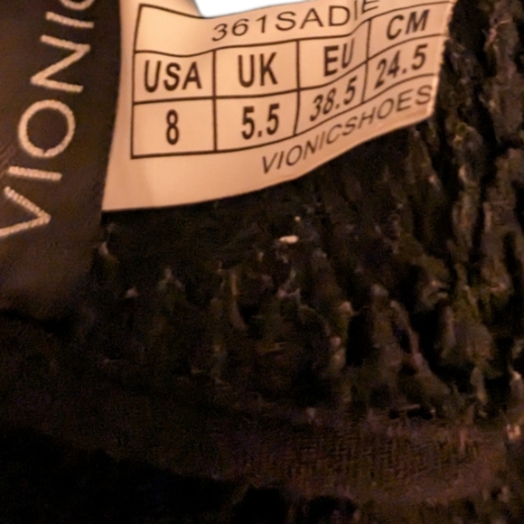 Vionic 361 Sadie style microfiber black mules size 8 - Picture 9 of 11